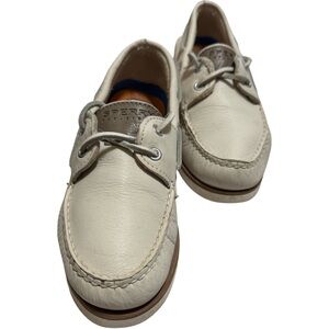 Sperry Off White Boat Shoes Moccasin-Style
